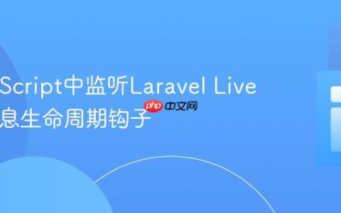 在JavaScript中监听Laravel Livewire消息生命周期钩子