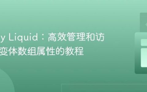 Shopify Liquid：高效管理和访问产品变体数组属性的教程
