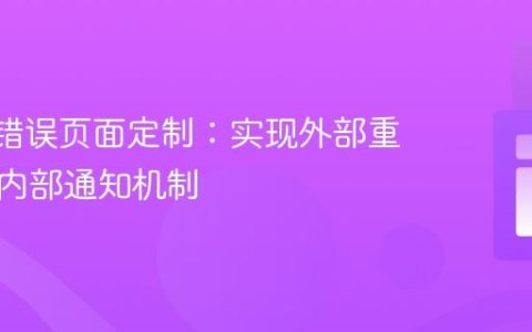 Nginx错误页面定制：实现外部重定向与内部通知机制