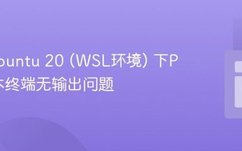 解决Ubuntu 20 (WSL环境) 下PHP脚本终端无输出问题