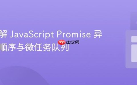 深入理解 JavaScript Promise 异步执行顺序与微任务队列
