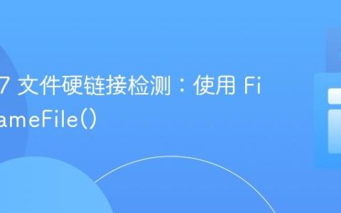 Java 17 文件硬链接检测：使用 Files.isSameFile()