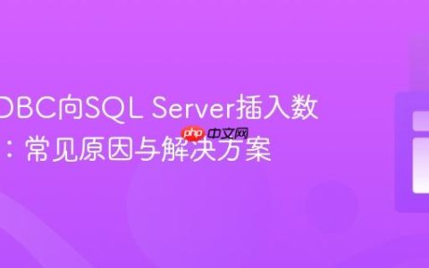 Java JDBC向SQL Server插入数据失败：常见原因与解决方案