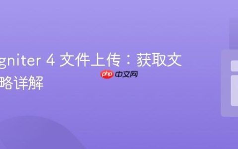 CodeIgniter 4 文件上传：获取文件名策略详解