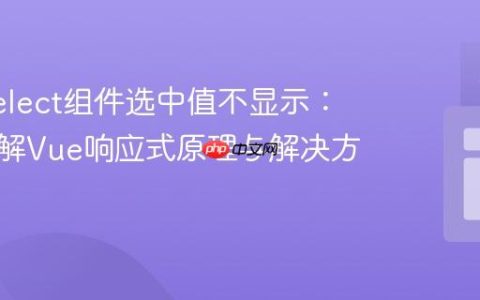Vue-select组件选中值不显示：深入理解Vue响应式原理与解决方案