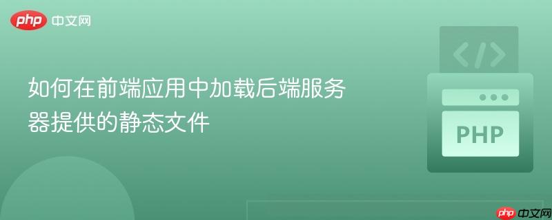 如何在前端应用中加载后端服务器提供的静态文件