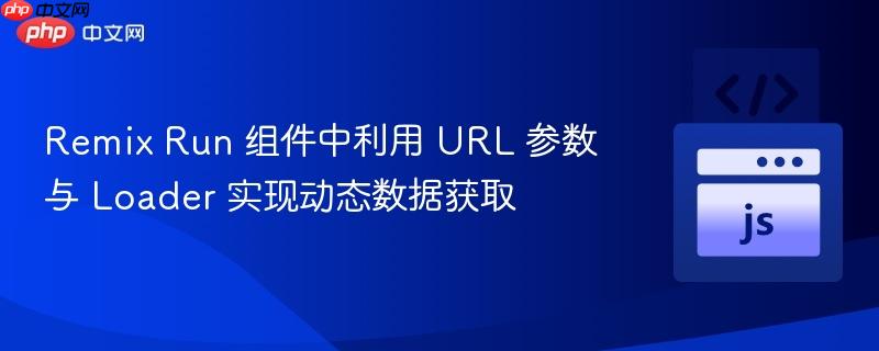 Remix Run 组件中利用 URL 参数与 Loader 实现动态数据获取