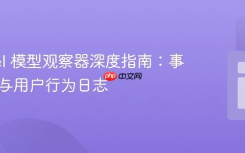 Laravel 模型观察器深度指南：事件管理与用户行为日志