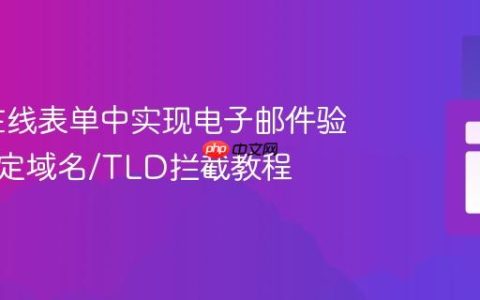 PHP 在线表单中实现电子邮件验证与特定域名/TLD拦截教程