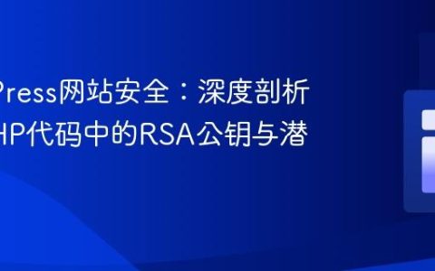 WordPress网站安全：深度剖析混淆PHP代码中的RSA公钥与潜在威胁