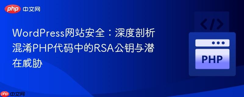 WordPress网站安全:深度剖析混淆PHP代码中的RSA公钥与潜在威胁