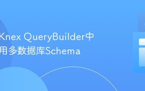 如何在Knex QueryBuilder中动态应用多数据库Schema