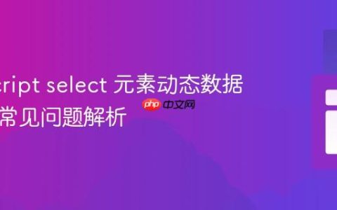 JavaScript select 元素动态数据展示与常见问题解析