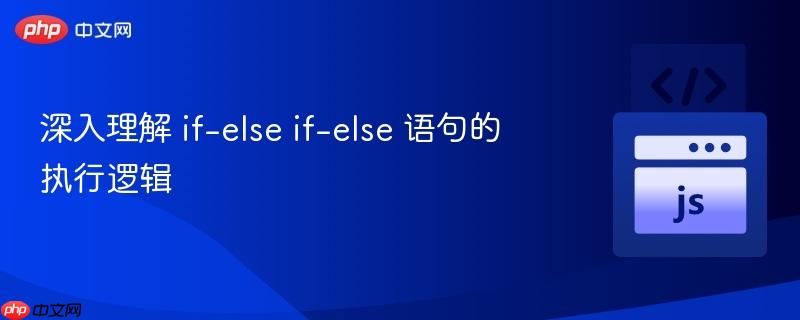 深入理解 if-else if-else 语句的执行逻辑