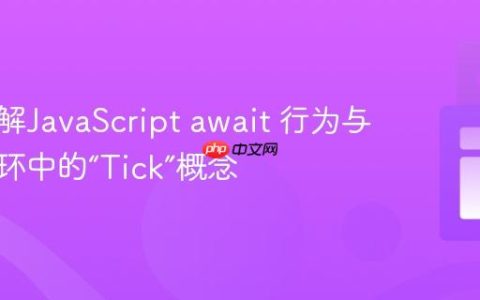深入理解JavaScript await 行为与事件循环中的“Tick”概念