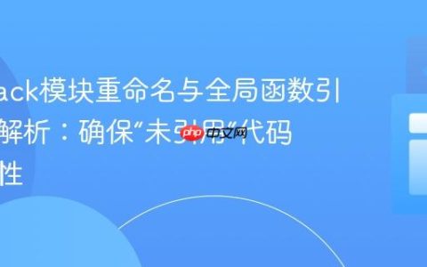Webpack模块重命名与全局函数引用问题解析：确保“未引用”代码的正确性