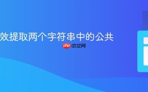 PHP高效提取两个字符串中的公共单词