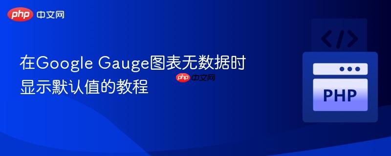 在google gauge图表无数据时显示默认值的教程