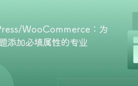 WordPress/WooCommerce：为产品标题添加必填属性的专业指南