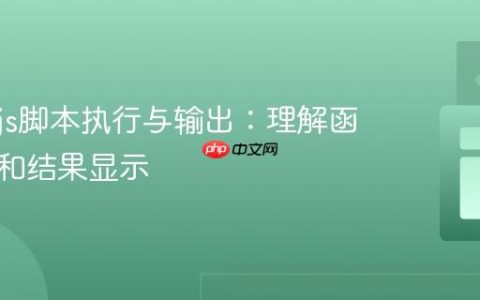 Node.js脚本执行与输出：理解函数调用和结果显示