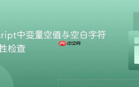 JavaScript中变量空值与空白字符的健壮性检查