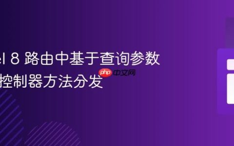 Laravel 8 路由中基于查询参数的条件控制器方法分发