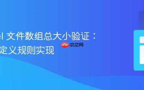Laravel 文件数组总大小验证：使用自定义规则实现