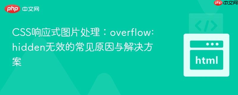 CSS响应式图片处理:overflow: hidden无效的常见原因与解决方案