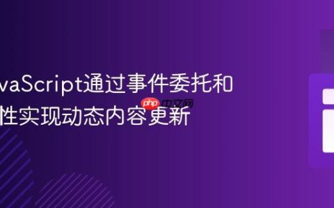 使用JavaScript通过事件委托和数据属性实现动态内容更新