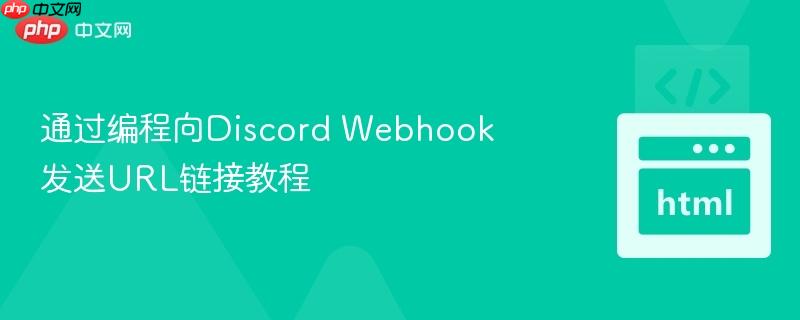 通过编程向Discord Webhook发送URL链接教程