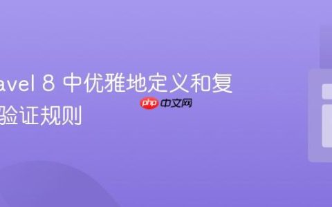 在 Laravel 8 中优雅地定义和复用全局验证规则