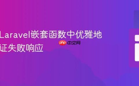 如何在Laravel嵌套函数中优雅地抛出验证失败响应