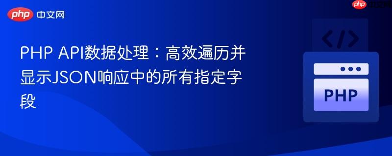php api数据处理:高效遍历并显示json响应中的所有指定字段