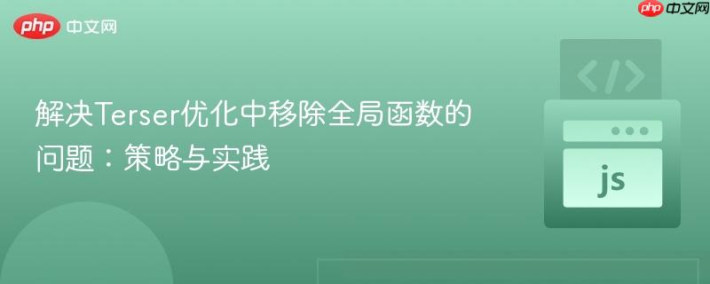 解决Terser优化中移除全局函数的问题:策略与实践