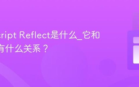 JavaScript Reflect是什么_它和Proxy有什么关系？