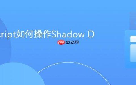 JavaScript如何操作Shadow DOM？
