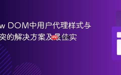 Shadow DOM中用户代理样式与继承冲突的解决方案及最佳实践