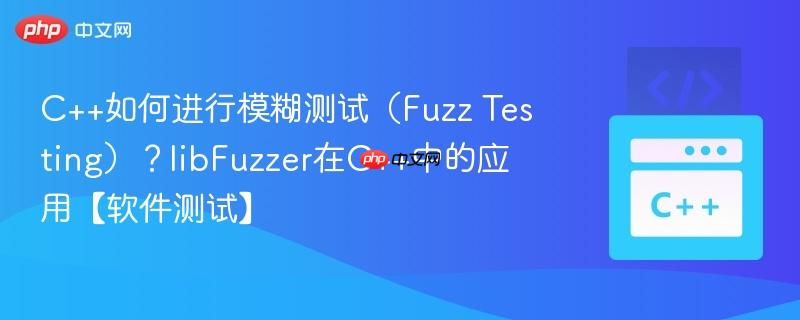 c++如何进行模糊测试(fuzz testing)?libfuzzer在c++中的应用【软件测试】
