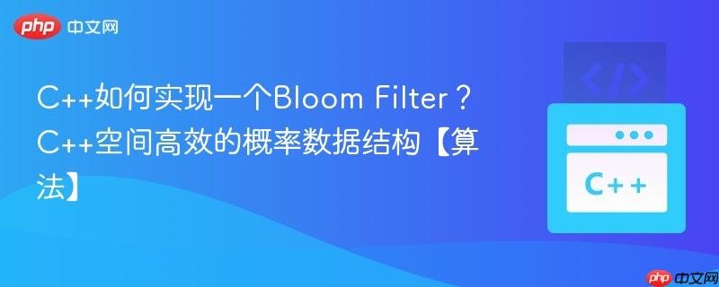 c++如何实现一个bloom filter?c++空间高效的概率数据结构【算法】