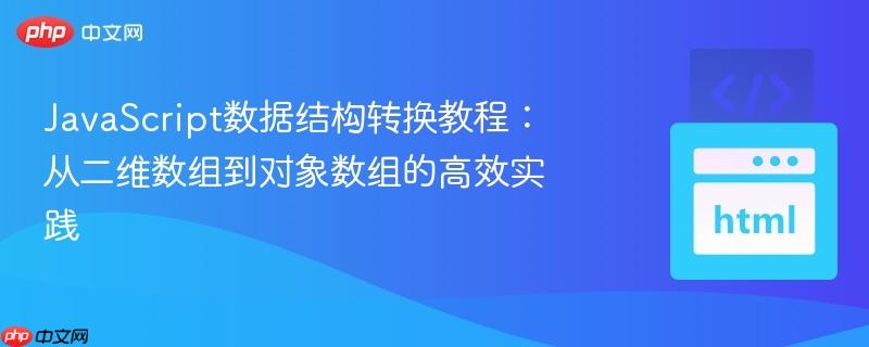 javascript数据结构转换教程:从二维数组到对象数组的高效实践