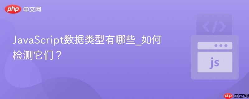 javascript数据类型有哪些_如何检测它们?