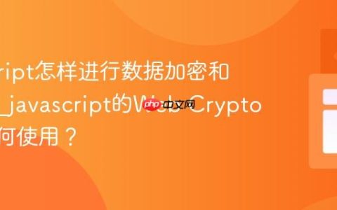 javascript怎样进行数据加密和解密？_javascript的Web Crypto API如何使用？