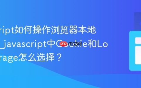 javascript如何操作浏览器本地存储？_javascript中Cookie和LocalStorage怎么选择？