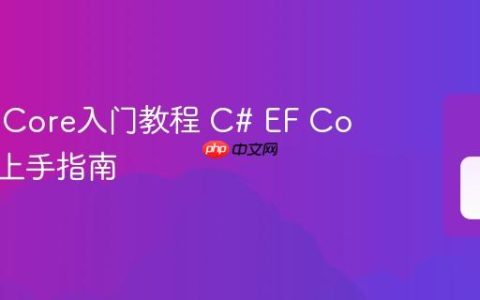 C# EF Core入门教程 C# EF Core快速上手指南