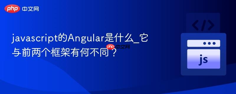 javascript的angular是什么_它与前两个框架有何不同?
