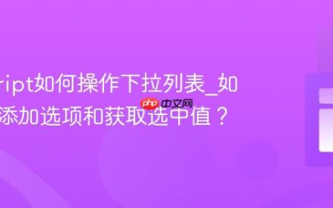 javascript如何操作下拉列表_如何动态添加选项和获取选中值？