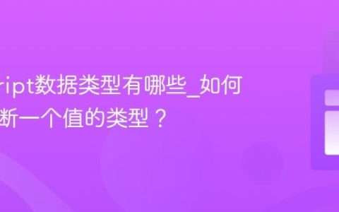 javascript数据类型有哪些_如何准确判断一个值的类型？