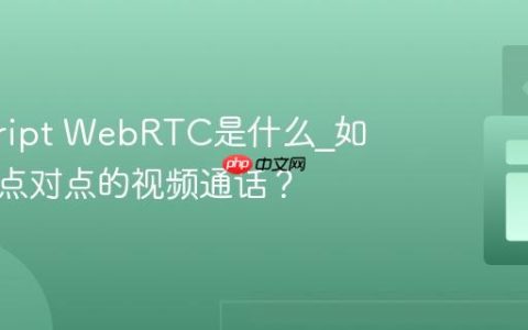 javascript WebRTC是什么_如何实现点对点的视频通话？