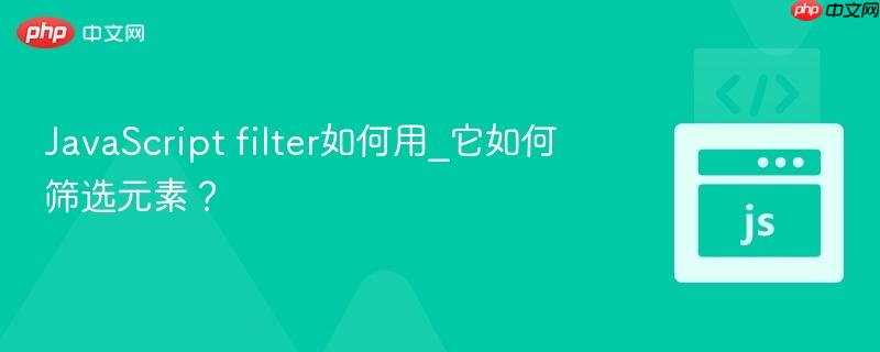 javascript filter如何用_它如何筛选元素?