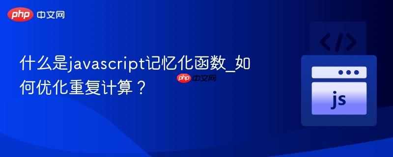 什么是javascript记忆化函数_如何优化重复计算？